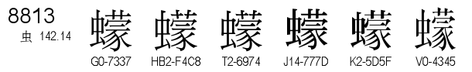 U+8813